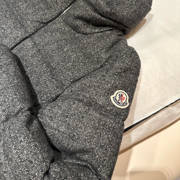 Moncler Collection Jacket Grey Down Donegal Tweed W2022| Perfect Condition - Picture 1 of 14